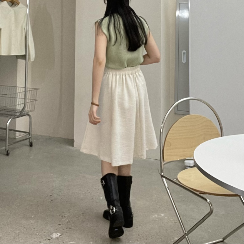 ALLVIBE東大門實拍女士新品25春夏休閑職業半身裙中短裙折扣ALLVIBE半身裙/中短裙