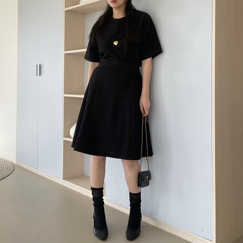 ALLVIBE東大門實拍女士新品25春夏休閑職業半身裙中短裙折扣ALLVIBE半身裙/中短裙