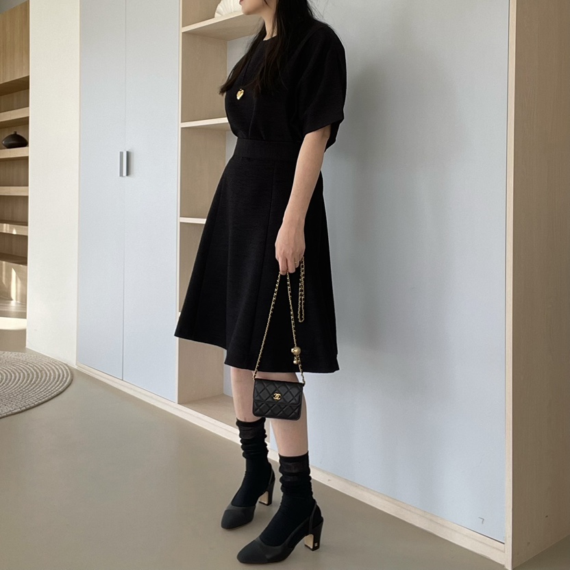 ALLVIBE東大門實拍女士新品25春夏休閑職業半身裙中短裙折扣ALLVIBE半身裙/中短裙
