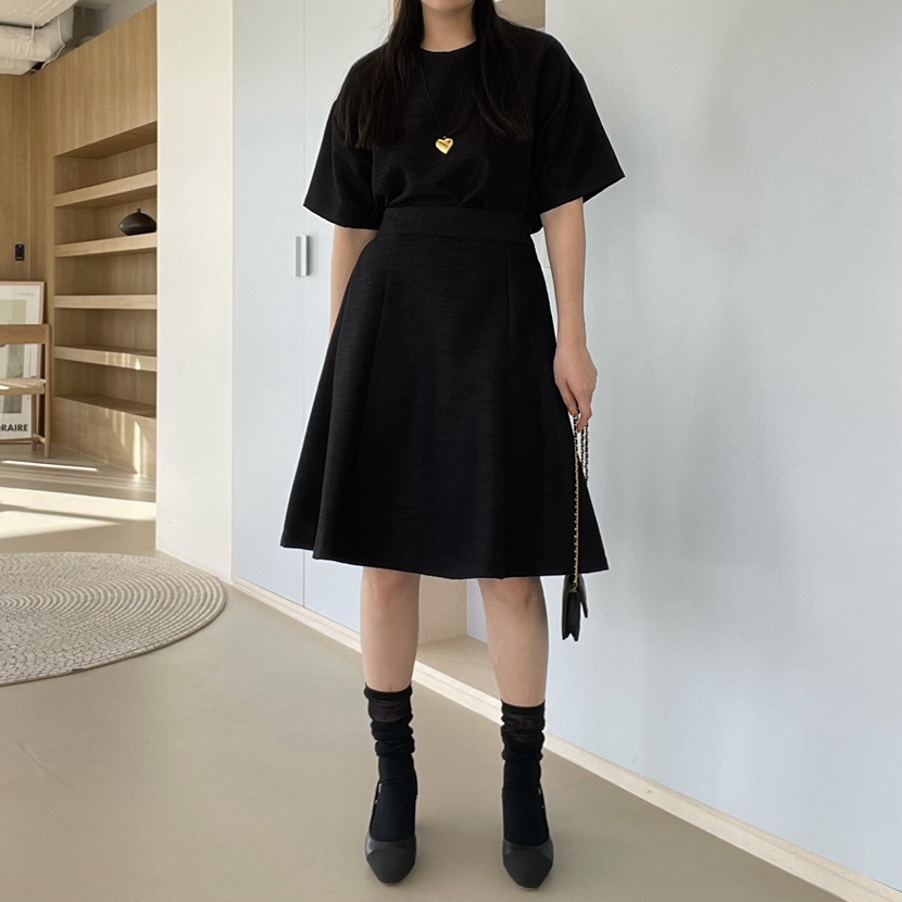 ALLVIBE東大門實拍女士新品25春夏休閑職業半身裙中短裙折扣ALLVIBE半身裙/中短裙圖色2