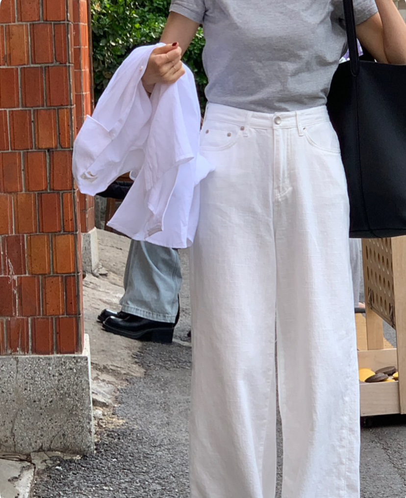 A Flan東大門實拍女裝新品時尚推薦25春夏人氣真品熱賣牛仔褲AFN/A Flan牛仔褲