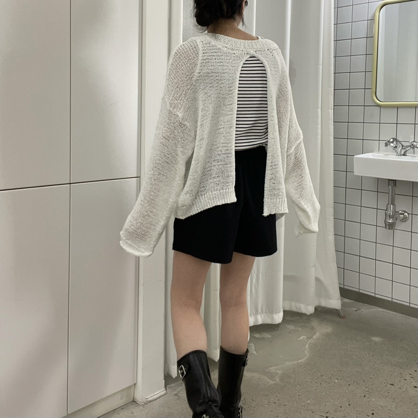 ALLVIBE東大門代購女裝新品休閑職業真品25春夏長袖T恤雙面ALLVIBE長袖T恤