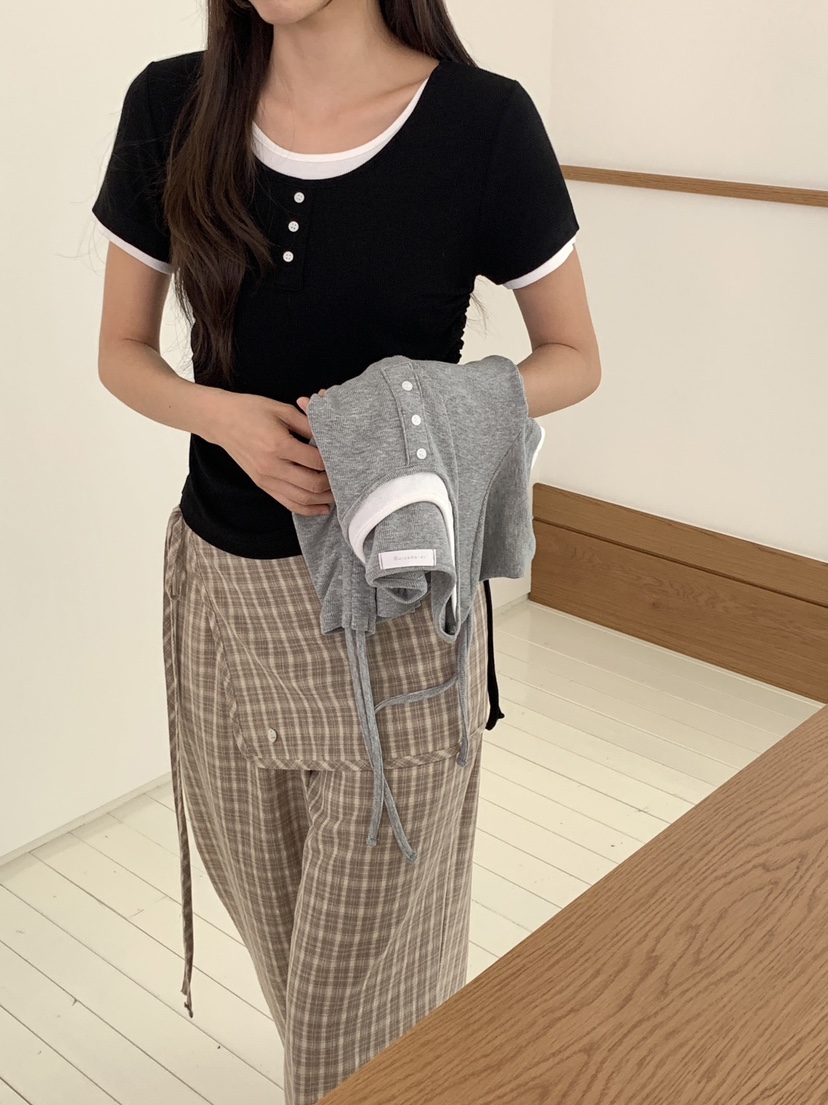 RE:OPENING韓國代購女裝新品職業25春夏真品休閑推薦熱賣T恤RE:OPENINGT恤