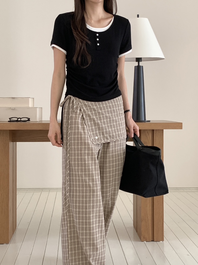 RE:OPENING韓國代購女裝新品職業25春夏真品休閑推薦熱賣T恤RE:OPENINGT恤