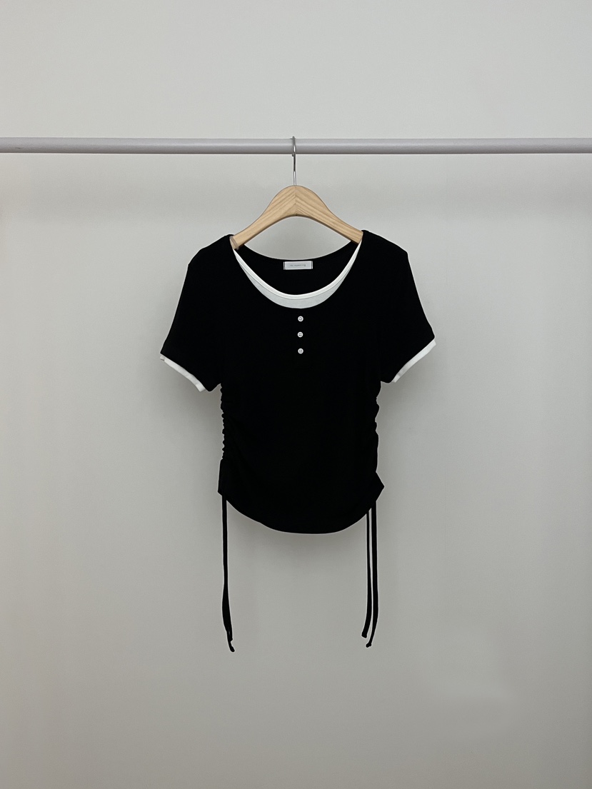 RE:OPENING韓國代購女裝新品職業25春夏真品休閑推薦熱賣T恤RE:OPENINGT恤圖色2
