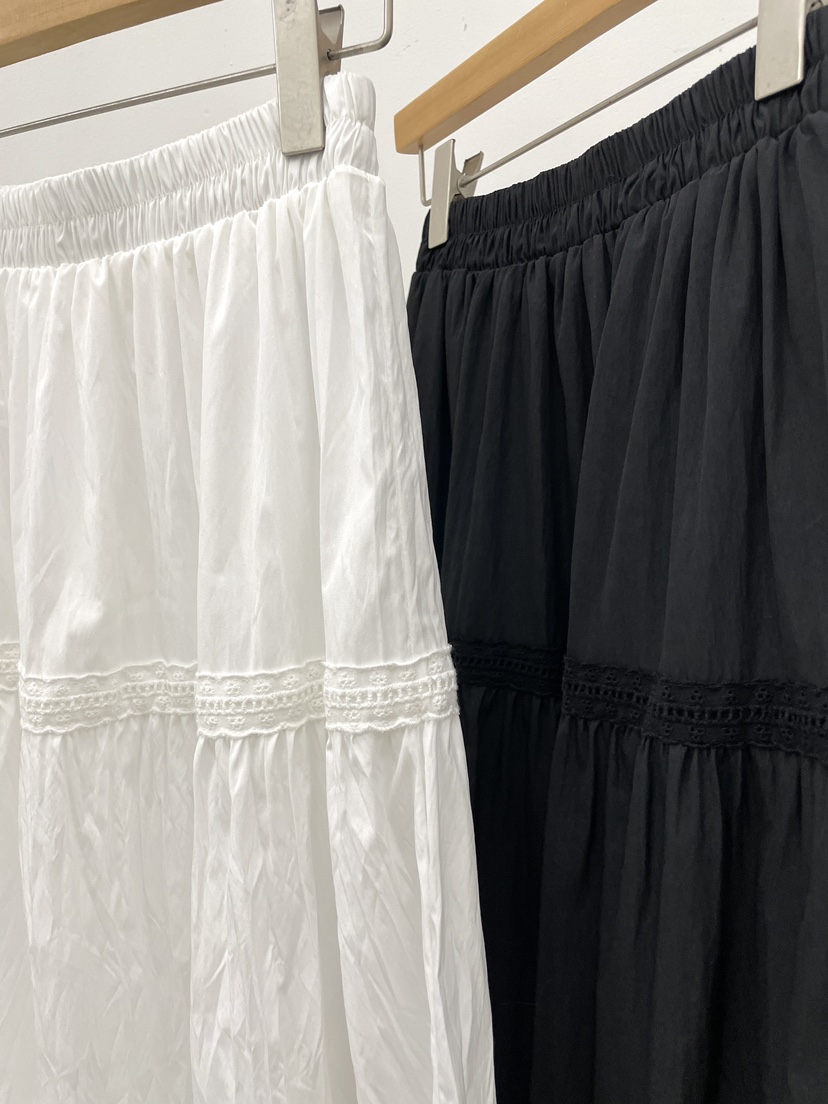 ALLVIBE東大門直郵女士新品25春夏真品人氣休閑時尚長裙蕾絲ALLVIBE長裙