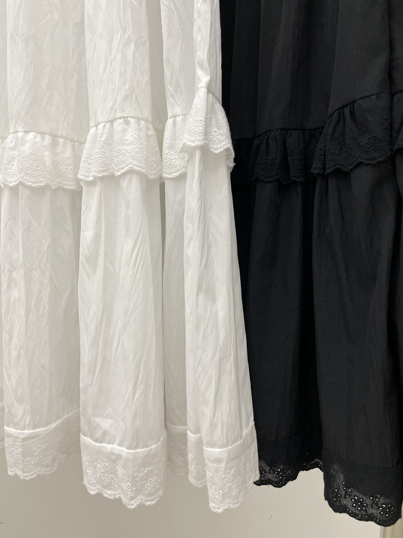ALLVIBE東大門直郵女士新品25春夏真品人氣休閑時尚長裙蕾絲ALLVIBE長裙