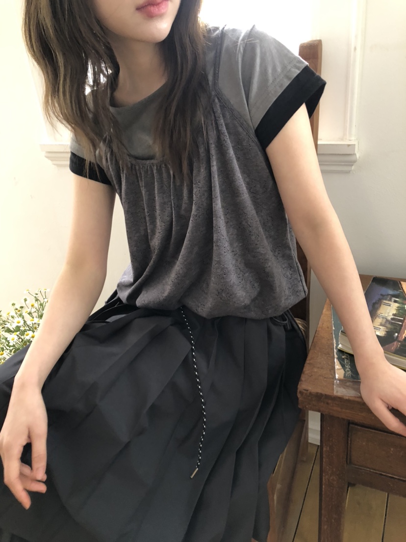 FLASH韓國代購女裝新款25春夏職業時尚休閑推薦人氣吊帶背心FLASH吊帶/背心