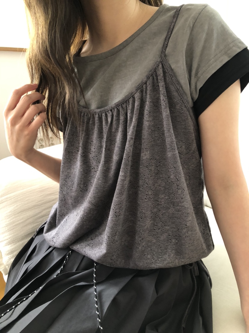 FLASH韓國代購女裝新款25春夏職業時尚休閑推薦人氣吊帶背心FLASH吊帶/背心圖色2