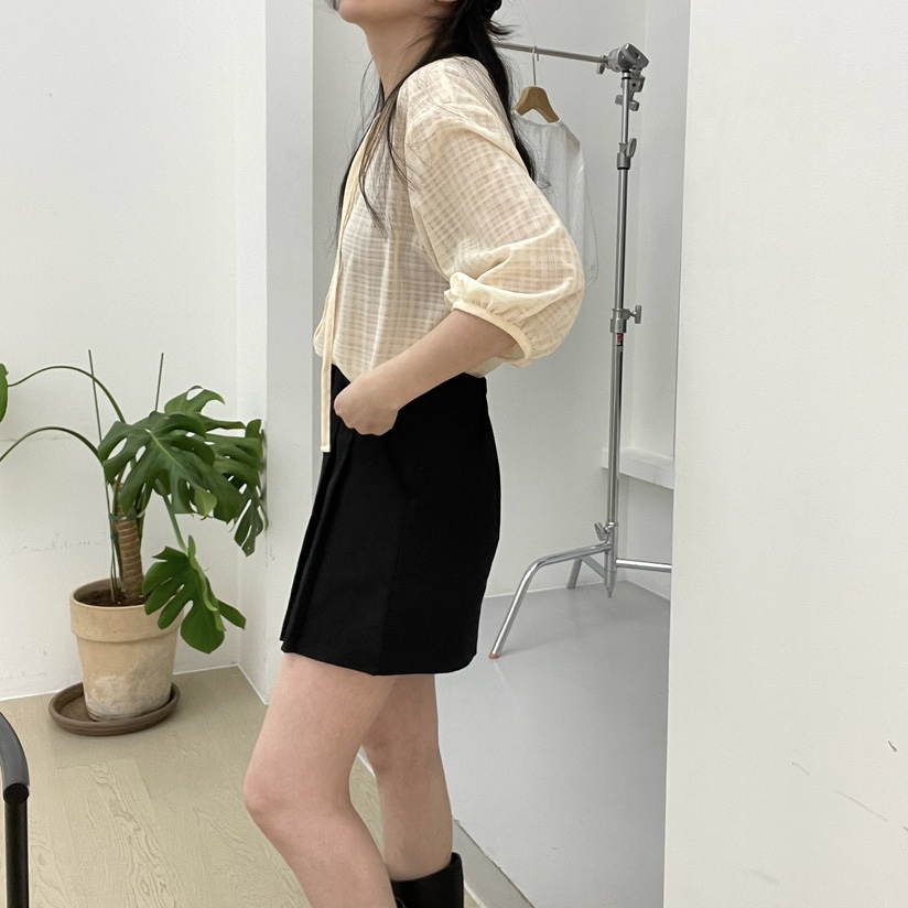 ALLVIBE韓國直郵女士新品25春夏休閑熱賣推薦人氣襯衫蕾絲衫ALLVIBE襯衫/蕾絲衫