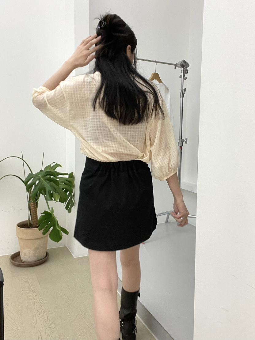 ALLVIBE韓國直郵女士新品25春夏休閑熱賣推薦人氣襯衫蕾絲衫ALLVIBE襯衫/蕾絲衫