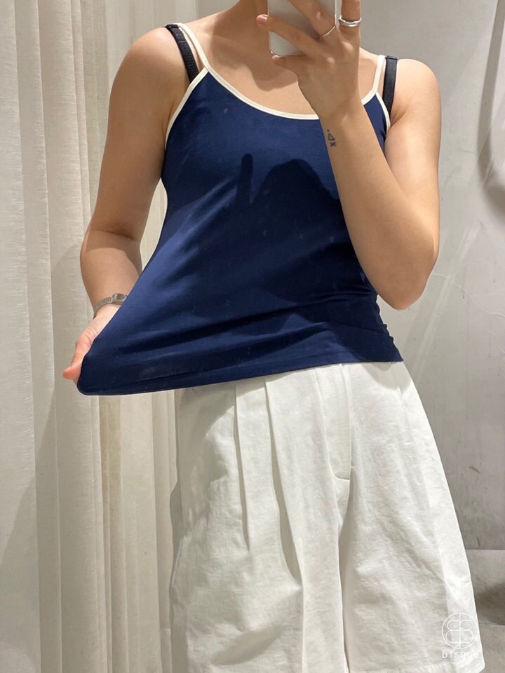 LA_TERRE韓國直郵女士新款25春夏熱賣真品時尚吊帶背心雙面LA_TERRE吊帶/背心