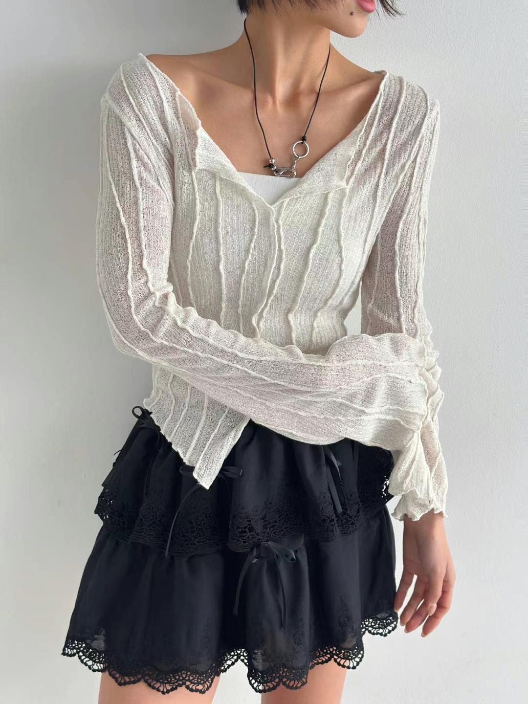 DOTNODI(無品牌標)東大門直郵女裝新品真品25春夏推薦針織衫DOTNODI針織衫