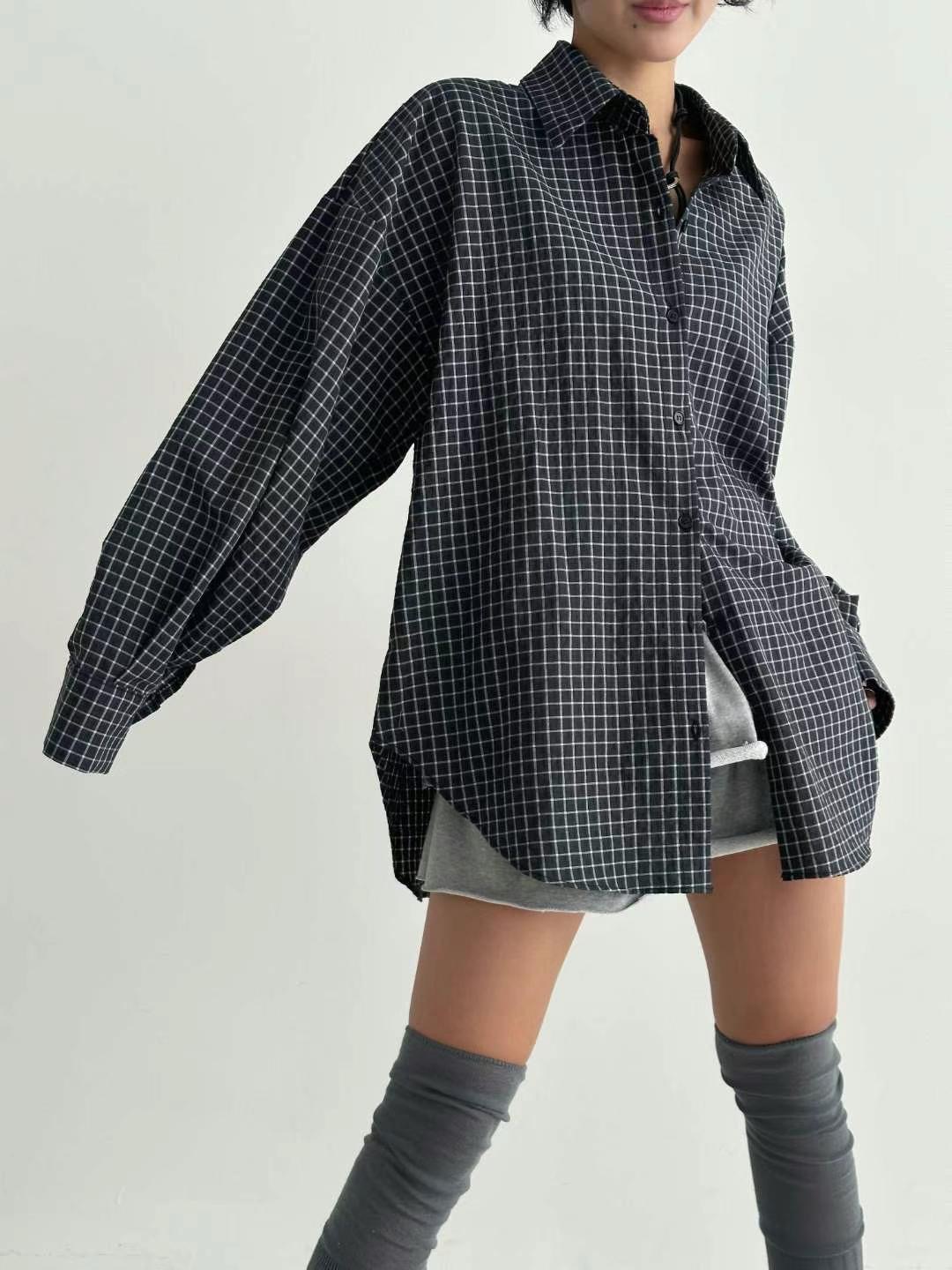 DOTNODI(無品牌標)韓國代購女士新品休閑職業熱賣襯衫蕾絲衫DOTNODI襯衫/蕾絲衫