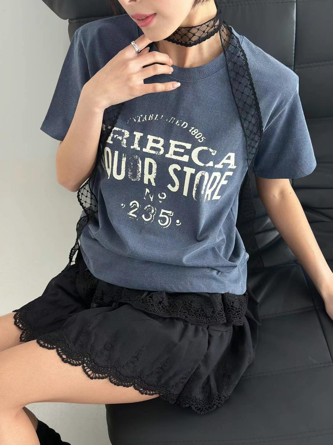 DOTNODI(無品牌標)東大門代購女士新品熱賣時尚25春夏T恤DOTNODIT恤