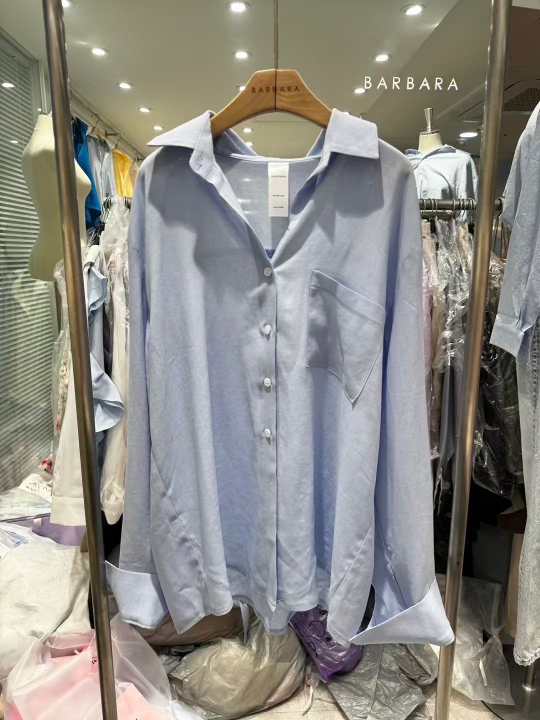 THE BARBARA東大門實拍女士新品真品職業時尚休閑襯衫蕾絲衫THE BARBARA襯衫/蕾絲衫圖色4