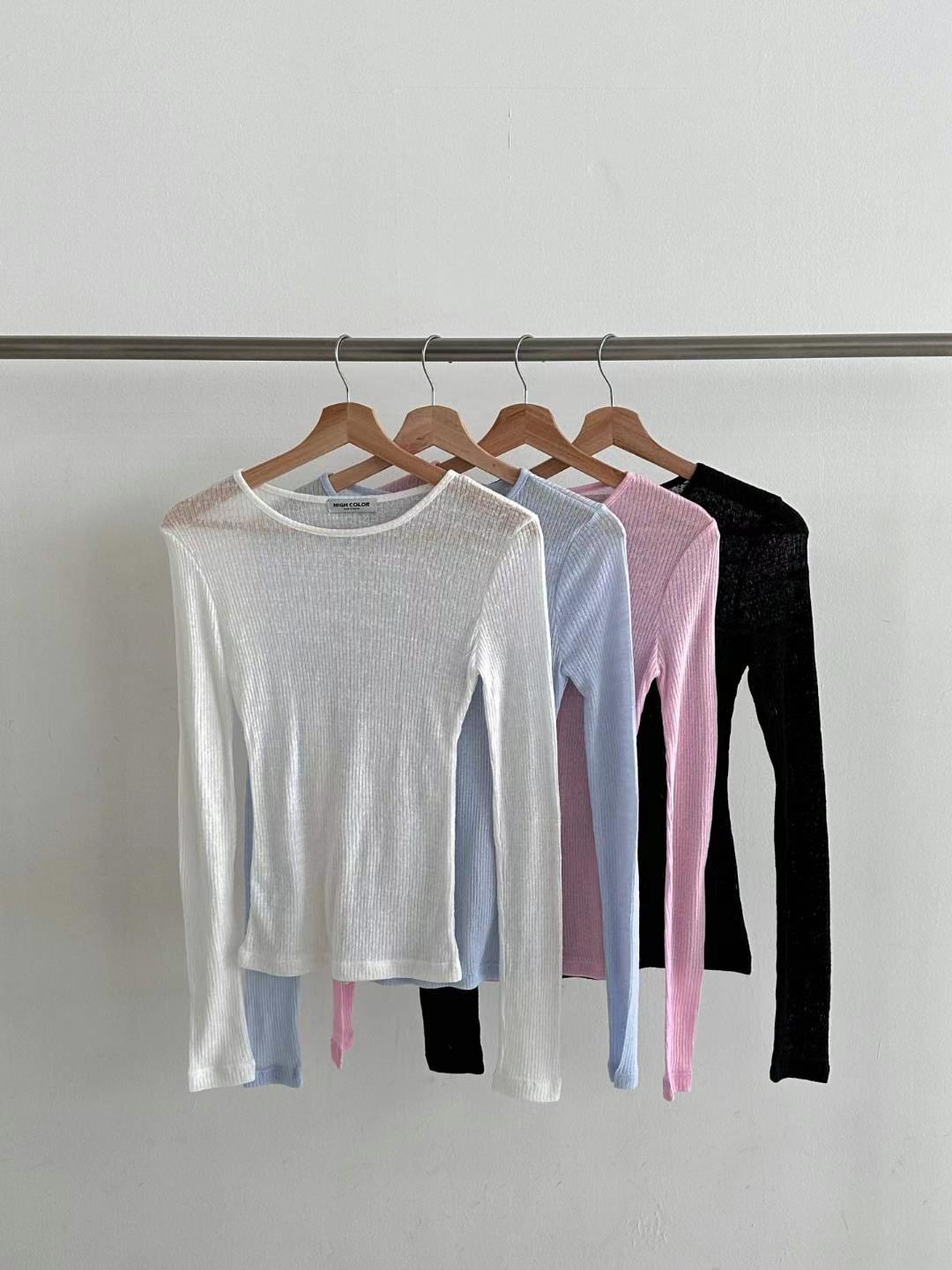 HIGHCOLOR東大門代購女士新品時尚熱賣真品25春夏推薦職業T恤HIGHCOLORT恤