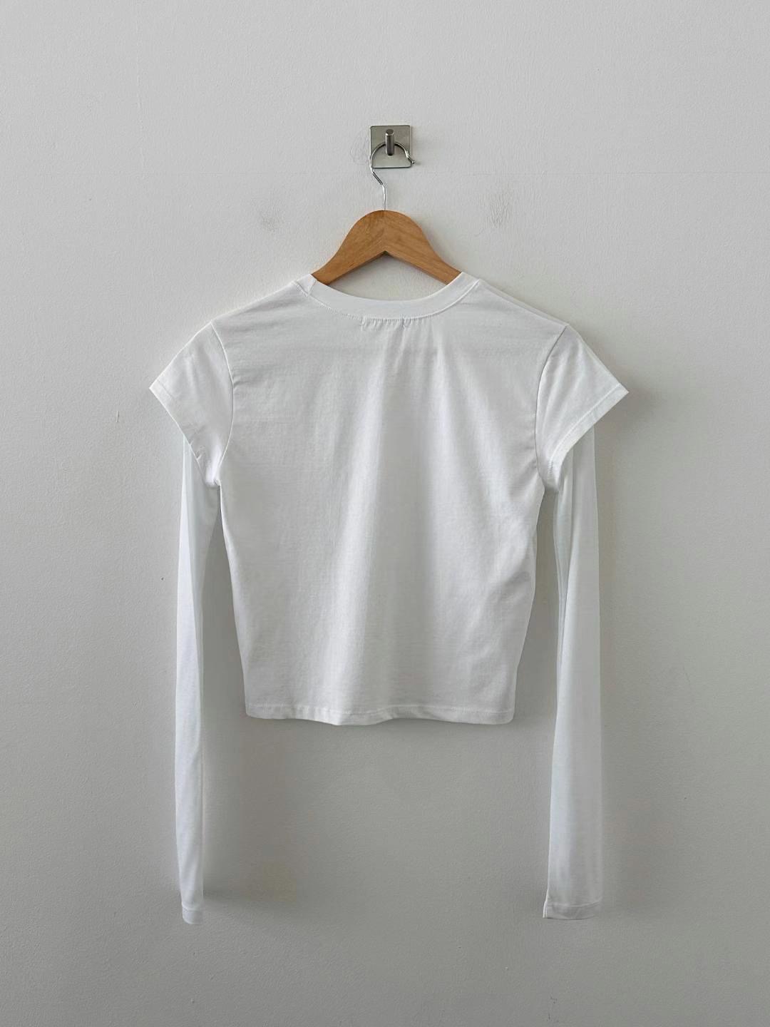 DOTNODI(無品牌標)東大門實拍女裝新品真品25春夏長袖T恤DOTNODI長袖T恤