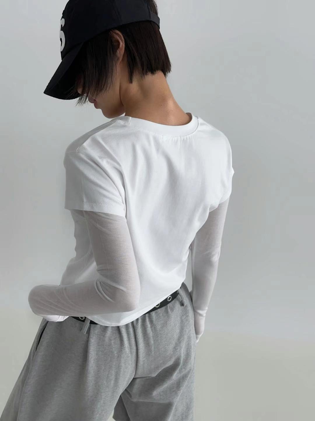 DOTNODI(無品牌標)東大門實拍女裝新品真品25春夏長袖T恤DOTNODI長袖T恤