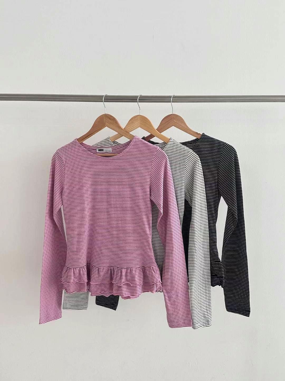 DOTNODI(無品牌標)韓國直郵女裝新款25春夏推薦熱賣長袖T恤DOTNODI長袖T恤