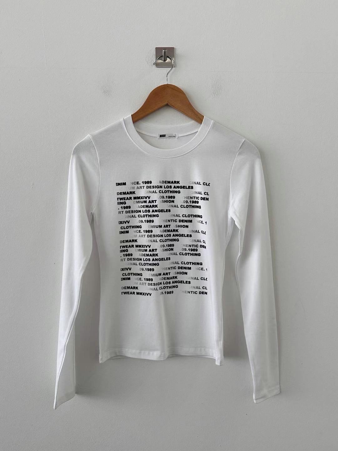 DOTNODI(無品牌標)東大門實拍女裝新品真品熱賣時尚長袖T恤DOTNODI長袖T恤