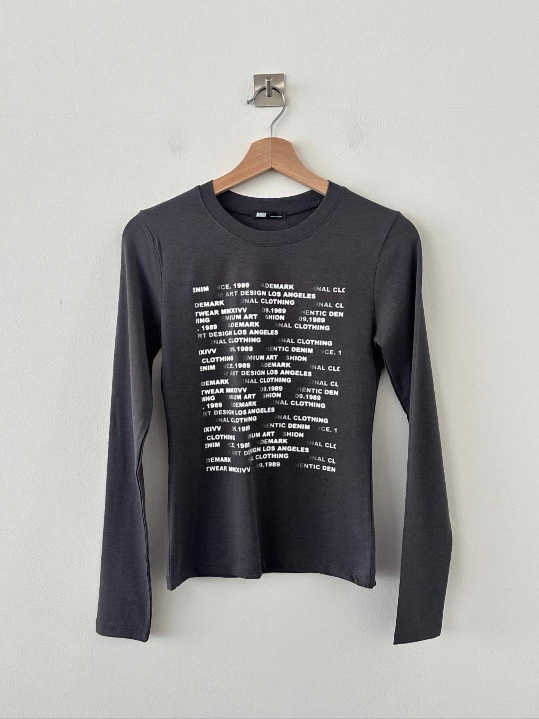 DOTNODI(無品牌標)東大門實拍女裝新品真品熱賣時尚長袖T恤DOTNODI長袖T恤圖色3