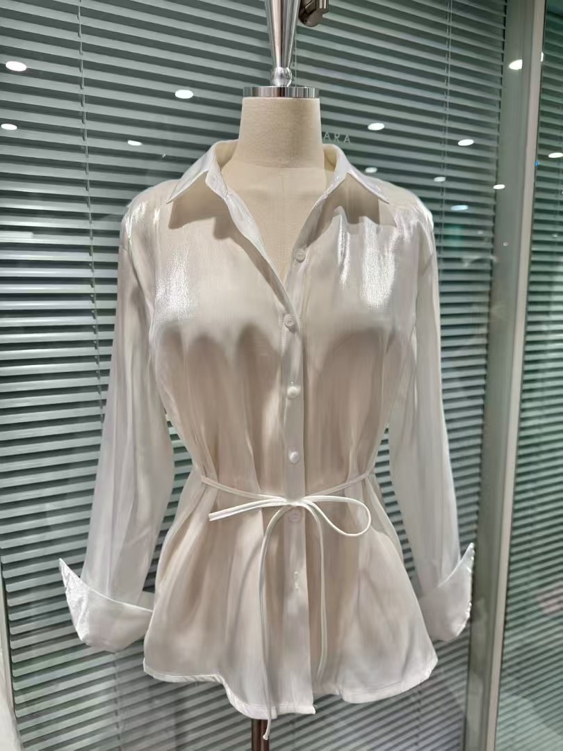 THE BARBARA東大門實拍女士新款真品推薦25春夏襯衫蕾絲衫THE BARBARA襯衫/蕾絲衫