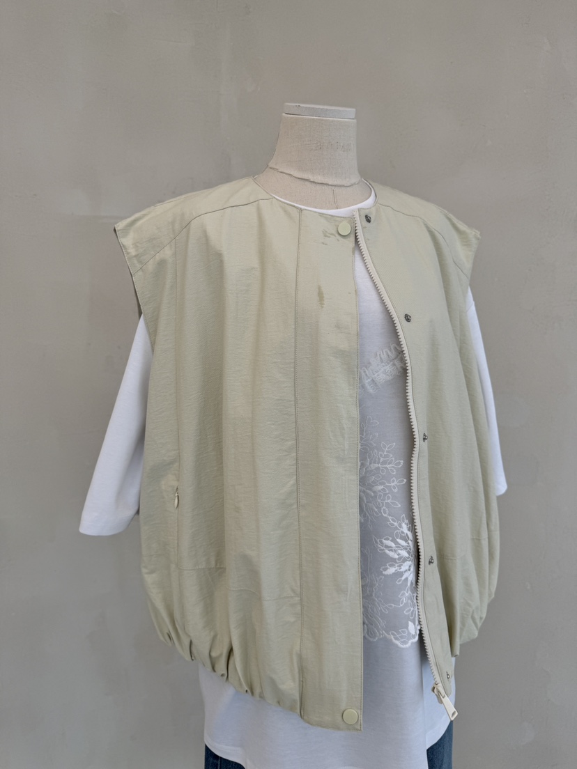 LAUNDRY東大門代購女裝新品25春夏推薦人氣休閑職業馬甲拉鏈LAUNDRY馬甲