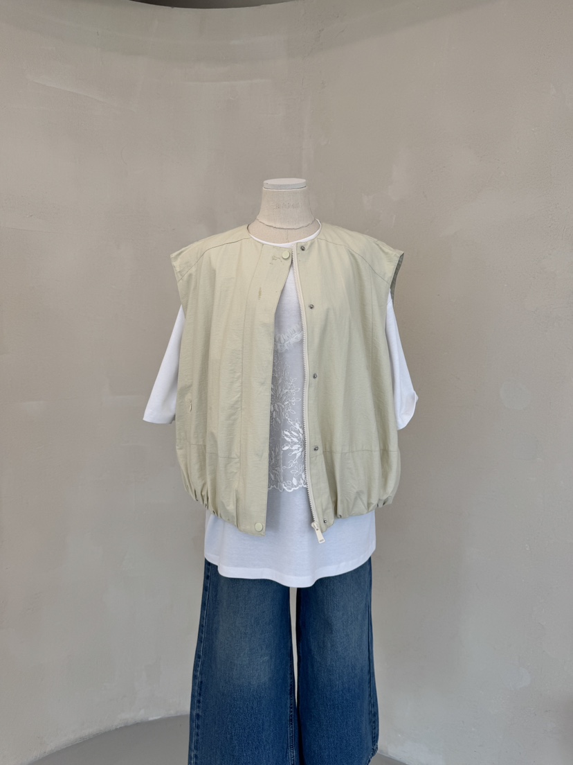 LAUNDRY東大門代購女裝新品25春夏推薦人氣休閑職業馬甲拉鏈LAUNDRY馬甲