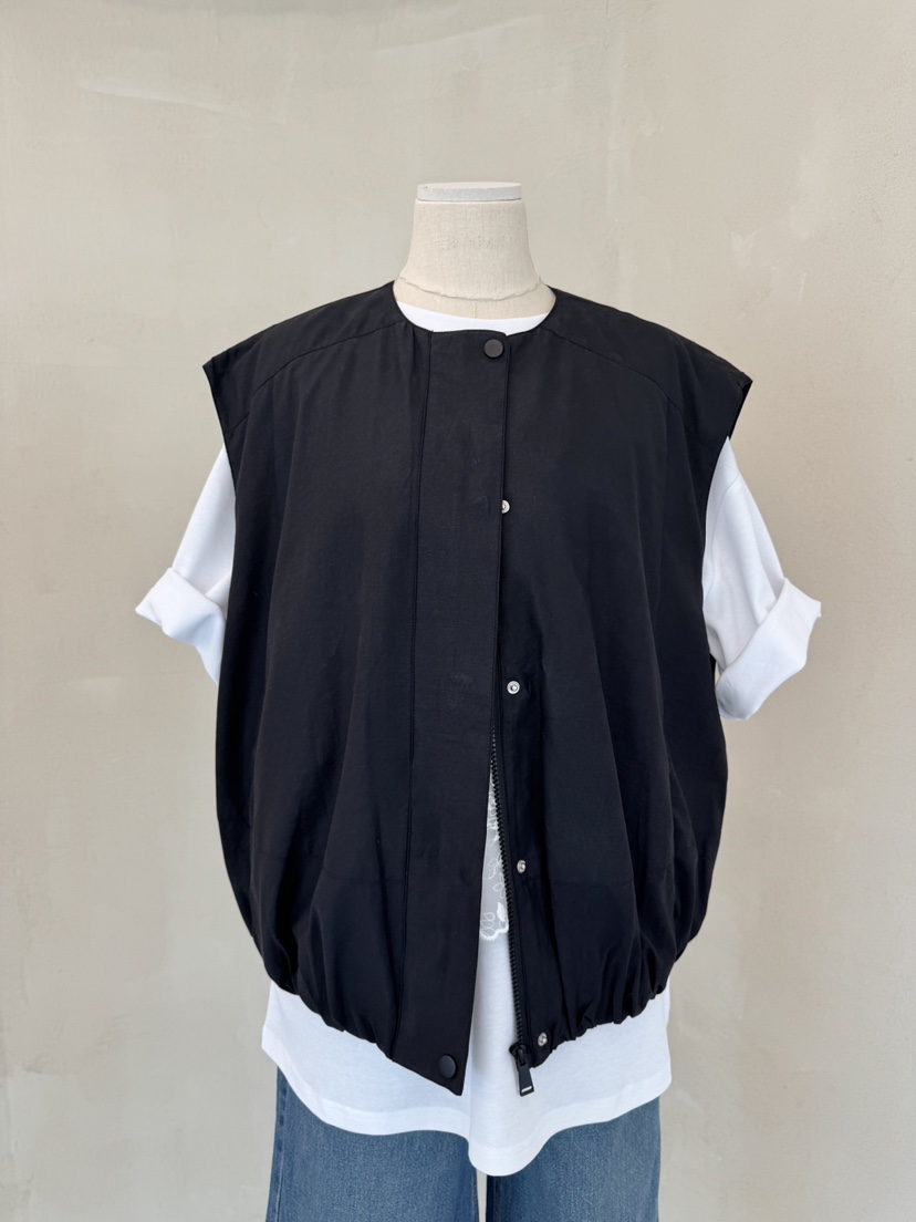 LAUNDRY東大門代購女裝新品25春夏推薦人氣休閑職業馬甲拉鏈LAUNDRY馬甲圖色2