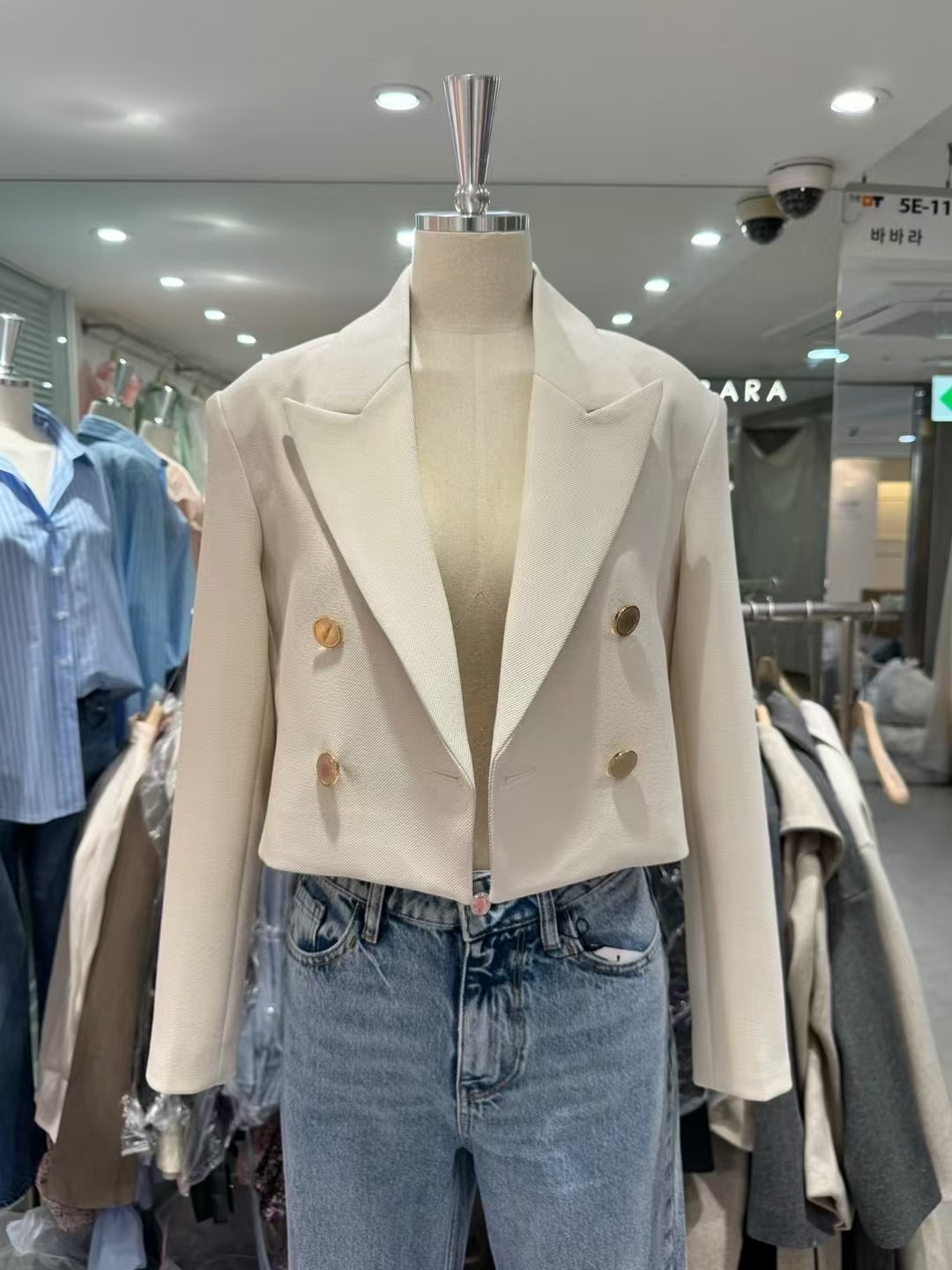 THE BARBARA韓國代購女士新品人氣真品職業25春夏夾克短款THE BARBARA夾克圖色2