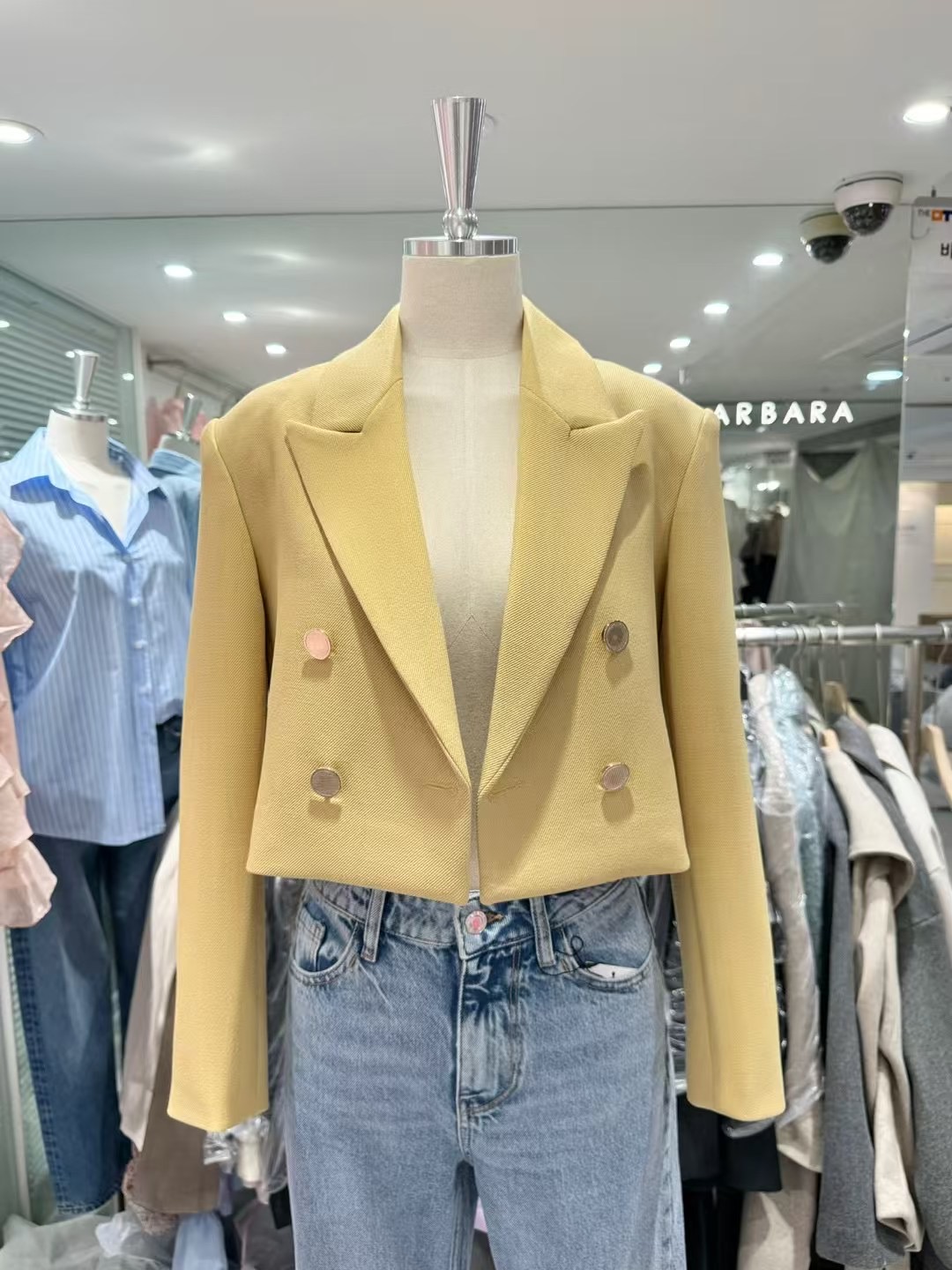 THE BARBARA韓國代購女士新品人氣真品職業25春夏夾克短款THE BARBARA夾克圖色3