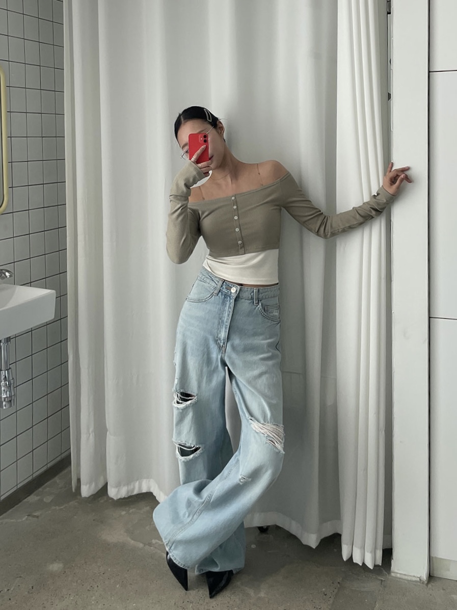 CELEBRITY-A韓國直郵女裝新品25春夏時尚人氣休閑真品長袖T恤CELEBRITY-A長袖T恤