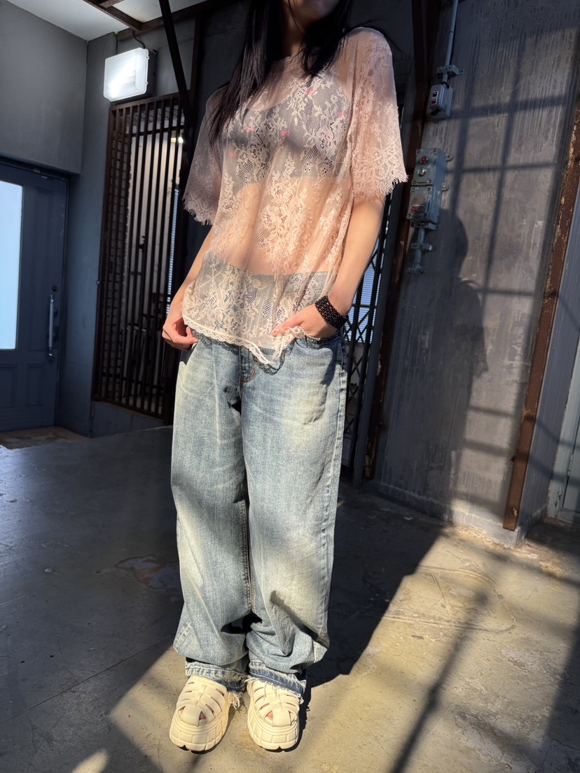 FRANC—L韓國代購女裝新品熱賣推薦職業時尚襯衫蕾絲衫蕾絲FRANC襯衫/蕾絲衫