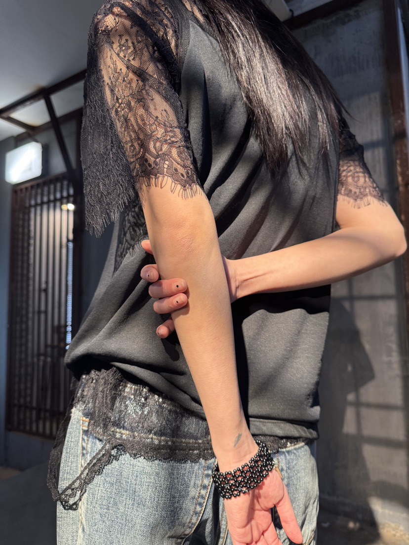 FRANC—L韓國代購女裝新品熱賣推薦職業時尚襯衫蕾絲衫蕾絲FRANC襯衫/蕾絲衫