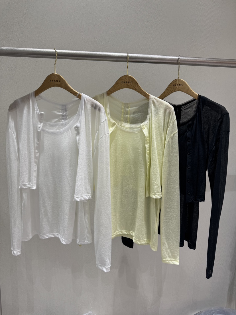 FRANC—L韓國代購女士新品熱賣推薦休閑時尚25春夏套裝透明FRANC套裝