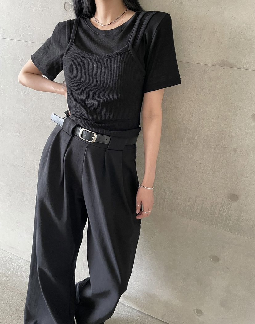 CELEBRITY-A東大門實拍女裝新款人氣真品職業休閑25春夏T恤CELEBRITY-AT恤