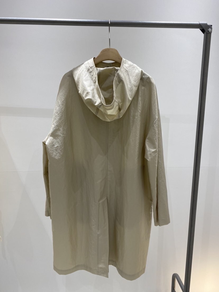 NOPROBLEM東大門代購女裝新款真品熱賣人氣25春夏長款風衣兜帽NOPROBLEM長款風衣