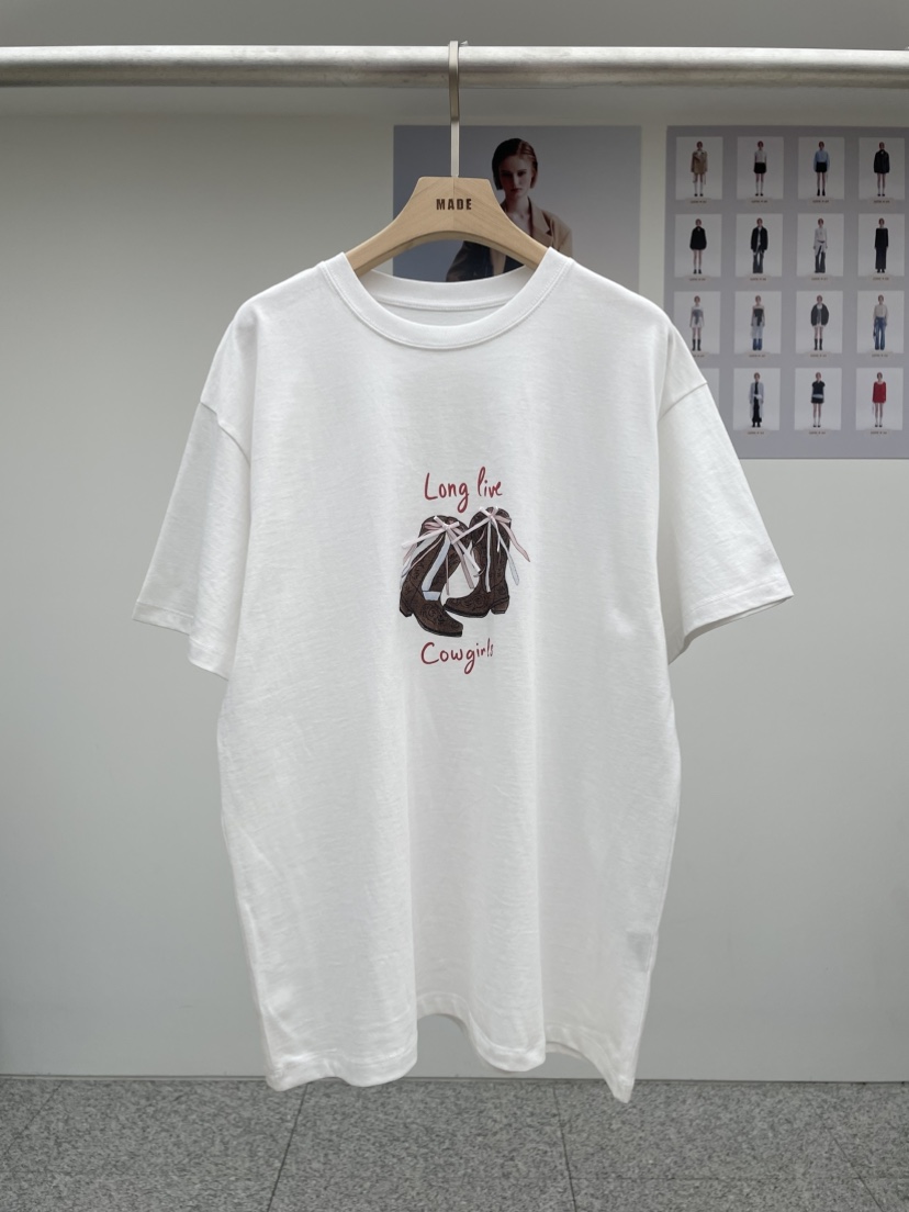 MADE-P東大門直郵女士新款人氣推薦25春夏時尚真品職業T恤MADE-PT恤