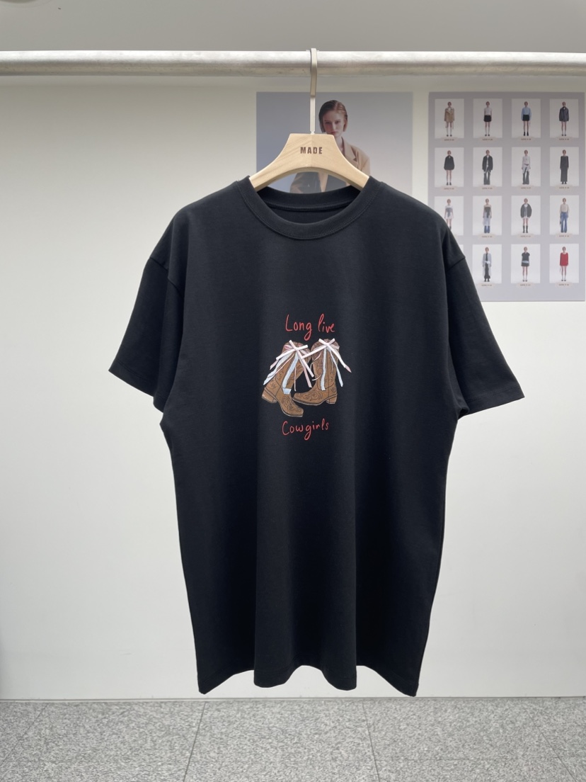 MADE-P東大門直郵女士新款人氣推薦25春夏時尚真品職業T恤MADE-PT恤圖色2