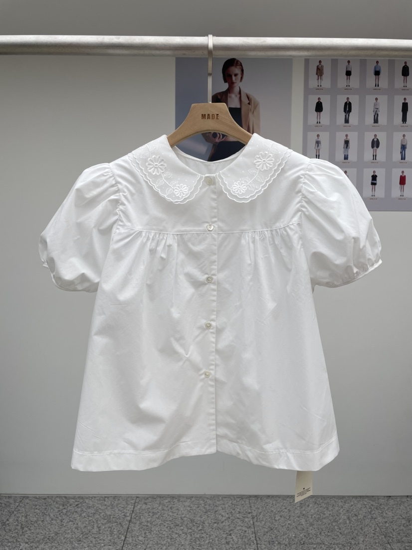 MADE-P東大門代購女士新款熱賣人氣推薦25春夏休閑襯衫蕾絲衫MADE-P襯衫/蕾絲衫