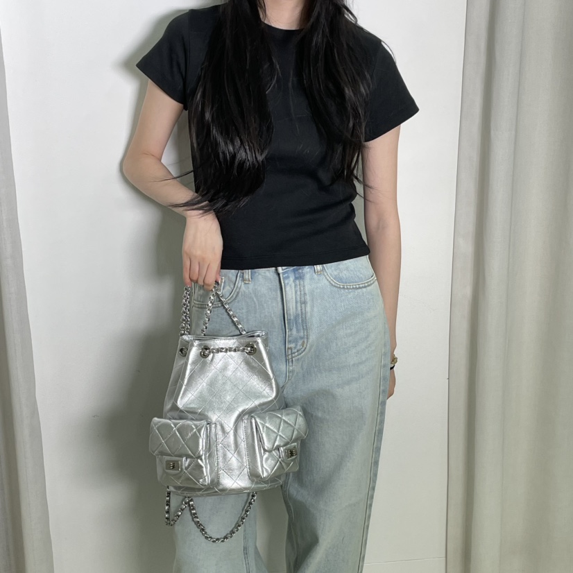 J PLACE韓國直郵女士新品25春夏時尚熱賣職業人氣雙肩背包J PLACE雙肩背包