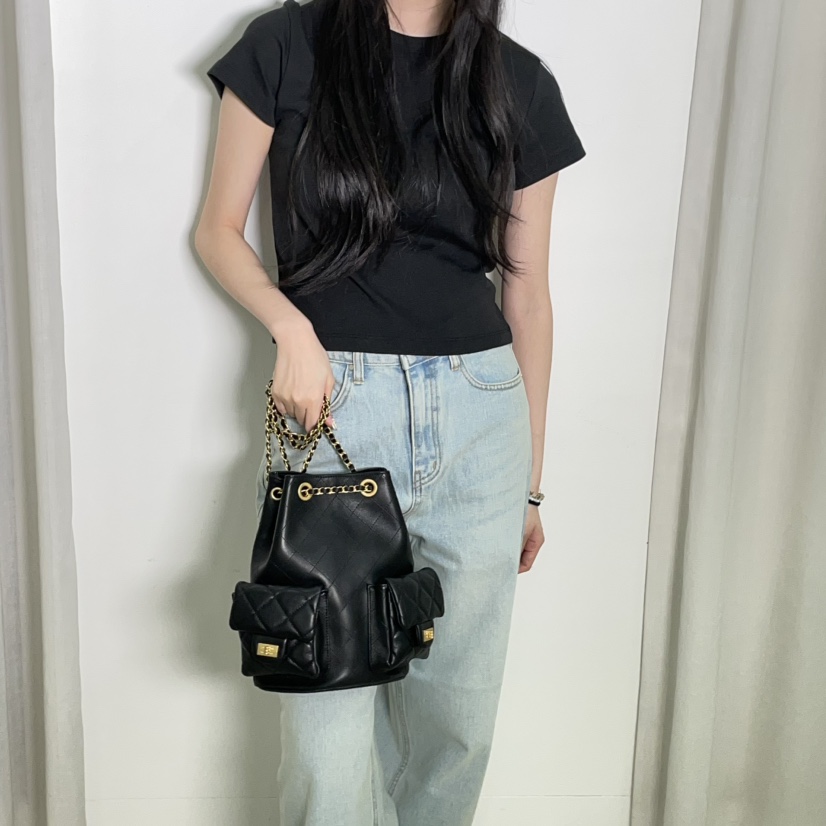 J PLACE韓國直郵女士新品25春夏時尚熱賣職業人氣雙肩背包J PLACE雙肩背包