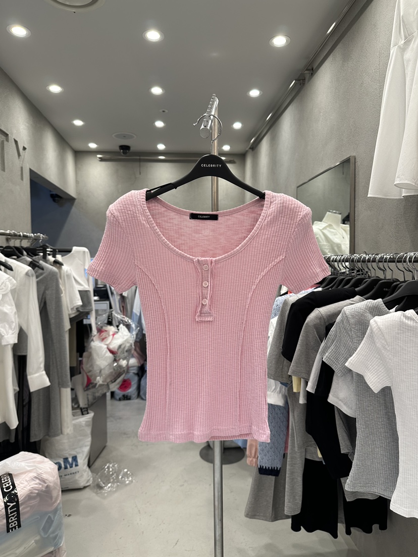 CELEBRITY-A東大門代購女裝新款25春夏熱賣時尚休閑職業T恤CELEBRITY-AT恤