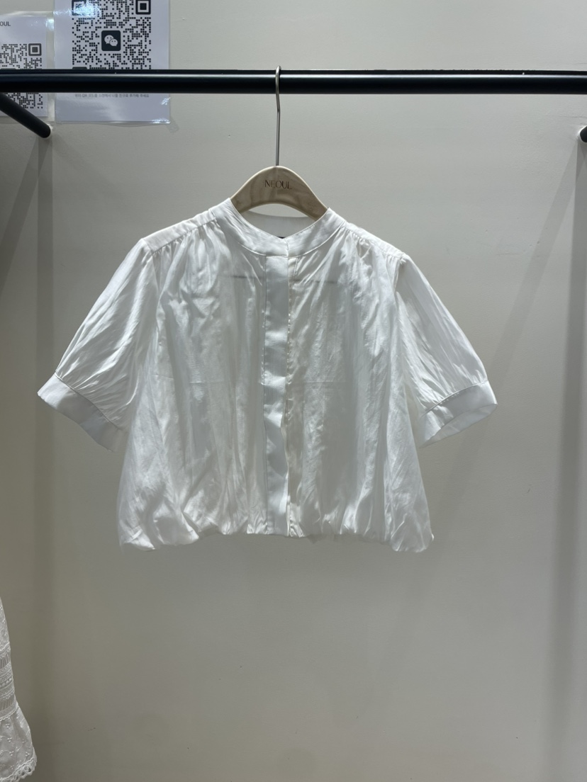 NEOUL東大門實拍女士新品25春夏時尚人氣熱賣休閑襯衫蕾絲衫NEOUL/ahin雙領標簽襯衫/蕾絲衫圖色2