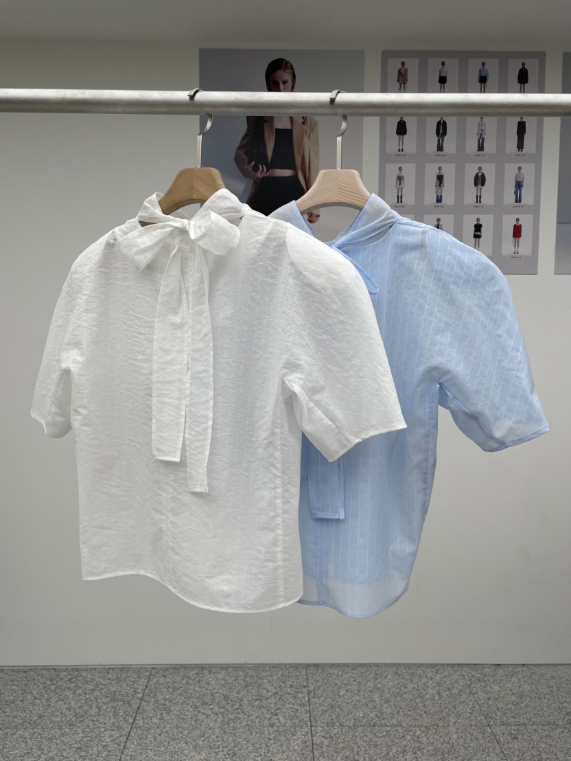 MADE-P韓國代購女士新品休閑推薦時尚25春夏職業襯衫蕾絲衫MADE-P襯衫/蕾絲衫