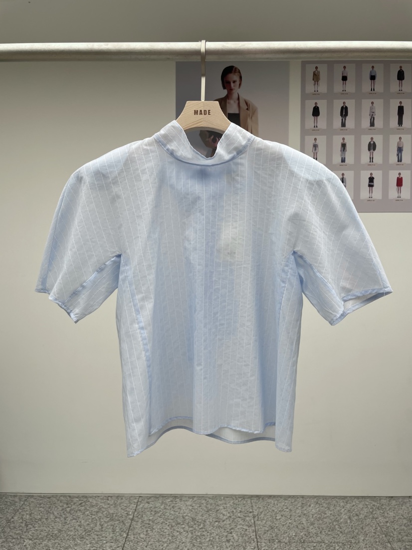 MADE-P韓國代購女士新品休閑推薦時尚25春夏職業襯衫蕾絲衫MADE-P襯衫/蕾絲衫圖色2
