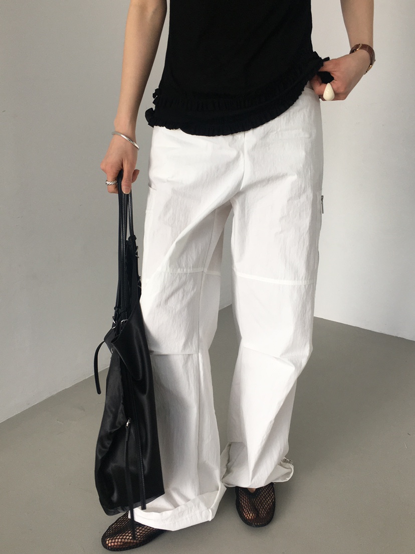 MONDAYMORING韓國代購女裝新款25春夏休閑熱賣時尚人氣休閑褲MONDAYMORING休閑褲