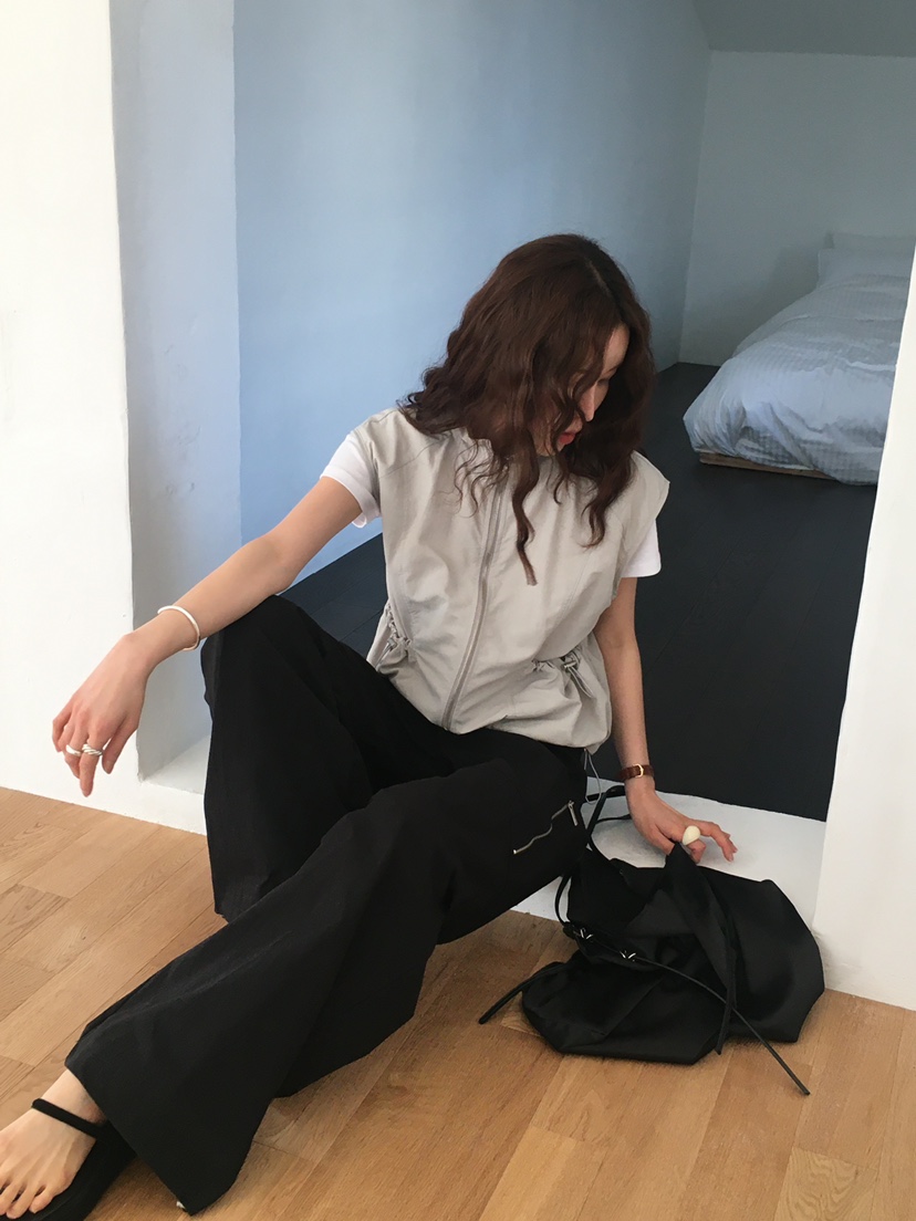 MONDAYMORING韓國代購女裝新款25春夏休閑熱賣時尚人氣休閑褲MONDAYMORING休閑褲