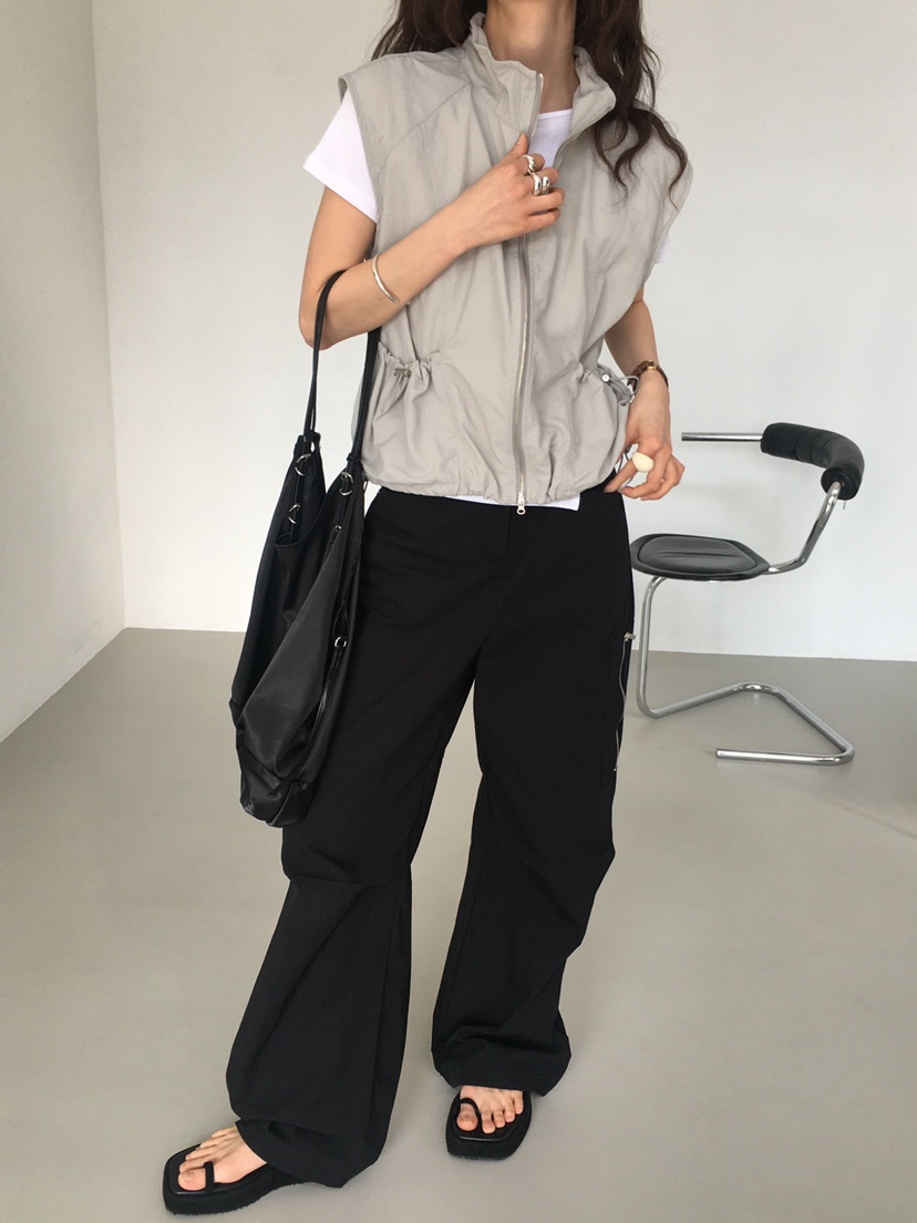 MONDAYMORING韓國代購女裝新款25春夏休閑熱賣時尚人氣休閑褲MONDAYMORING休閑褲